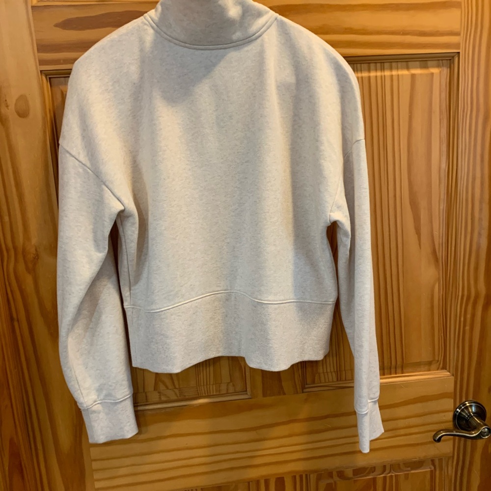 Universal Thread Cream Quarter-Zip Pullover - image 3